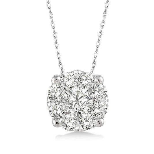 Rolland's Designs Diamond Cluster Pendant