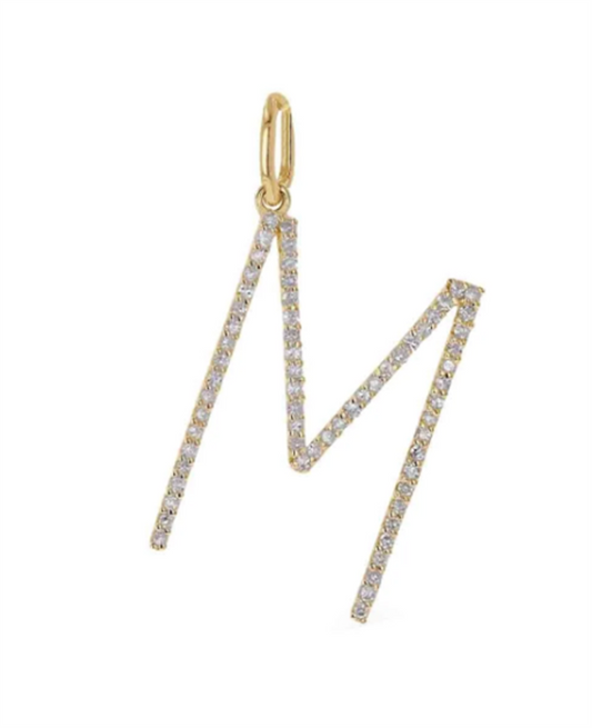 Rolland's Designs Oversized Diamond "M" Charm