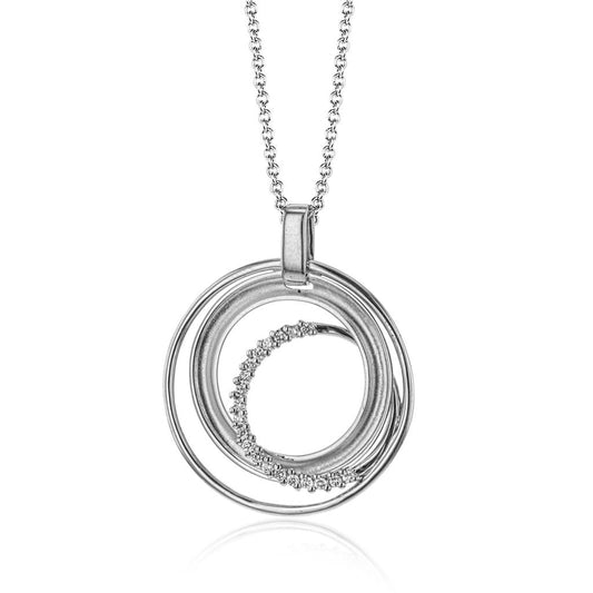 Simon G. Diamond Circle Pendant