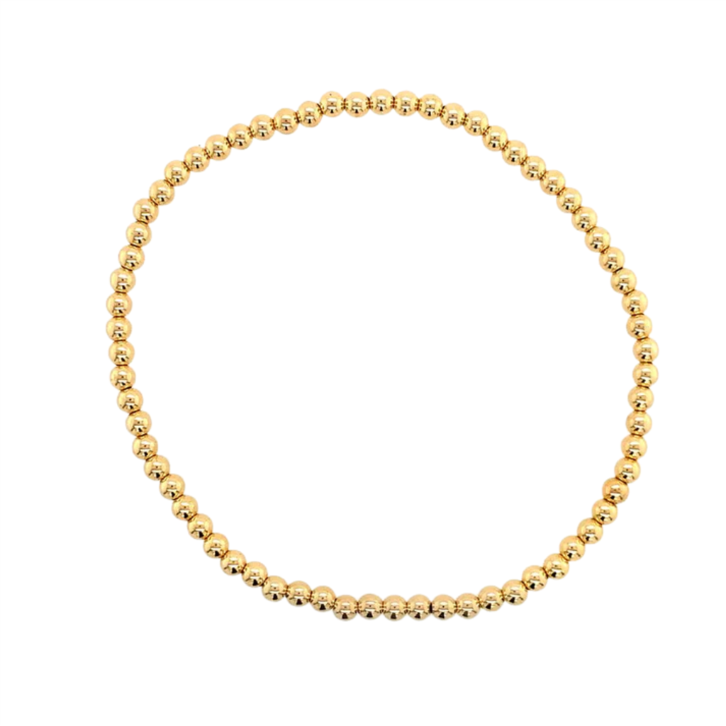 Dee Berkley Shine Bright Gold Filled Beaded Bracelet-3mm