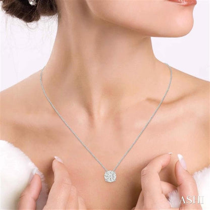 Rolland's Designs Diamond Cluster Pendant- 0.35 Cts