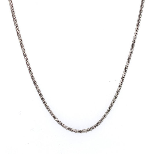 Rolland's Designs 14K White Gold Diamond Cut Chain