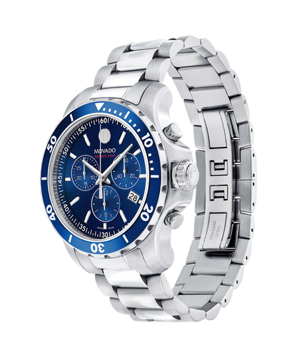 Movado 42Mmm Series 800 Chronograph Blue