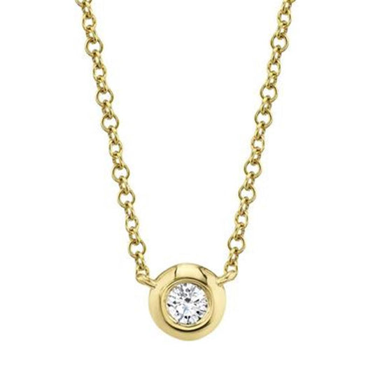 Shy Creation Diamond Bezel Necklace