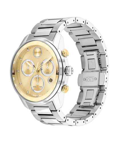 Movado Bold Verso 44mm Two-Tone Chronograph