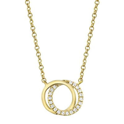 Shy Creation Love Knot Circle Necklace