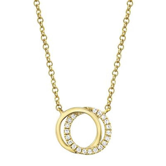 Shy Creation Love Knot Circle Necklace