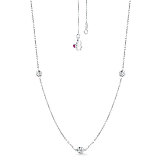 Roberto Coin 3 Station Diamond Necklace