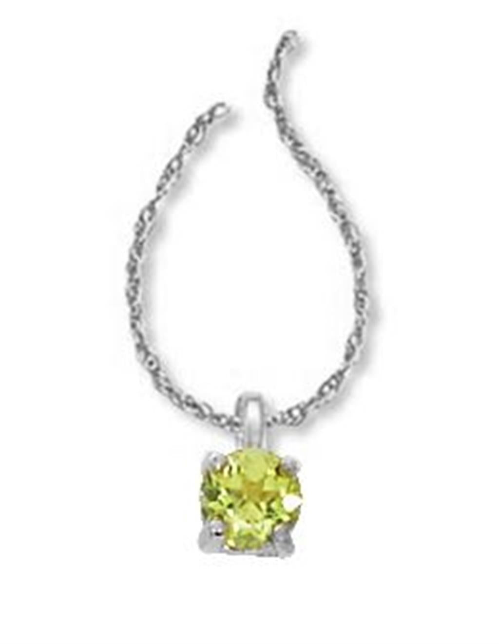 14Kt Peridot Pendant