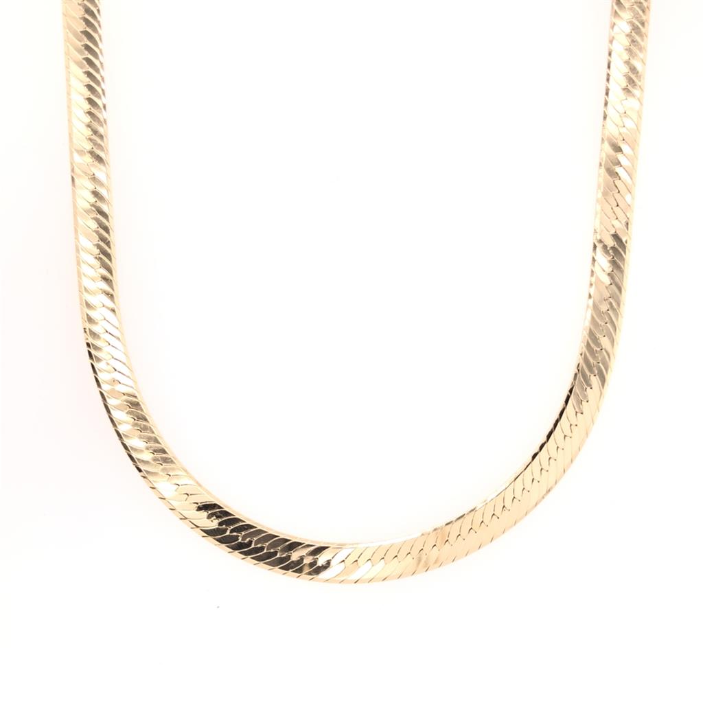 Estate 14K Herringbone Chain