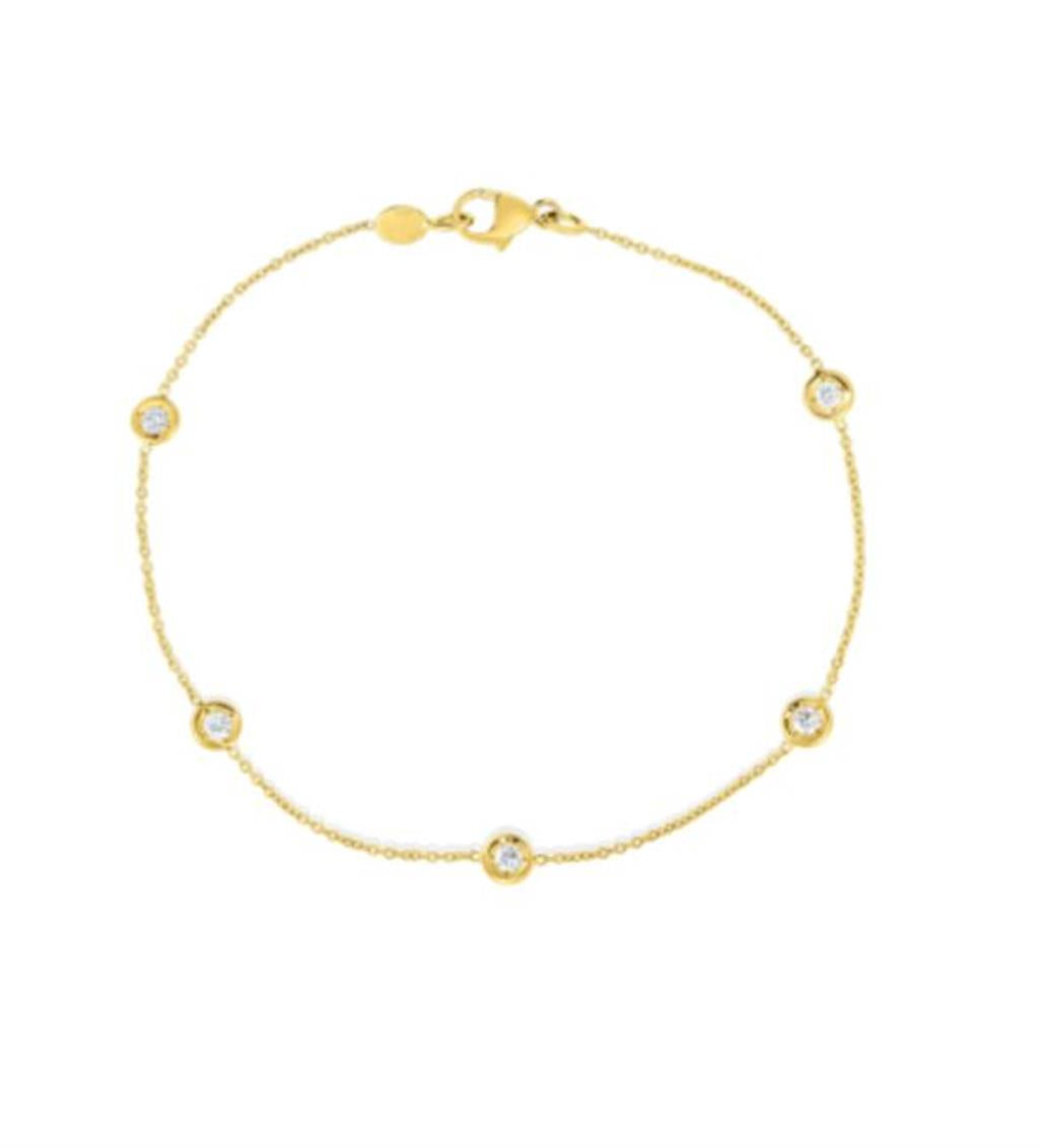 Roberto Coin Diamonds By The Inch 5-Station Bracelet