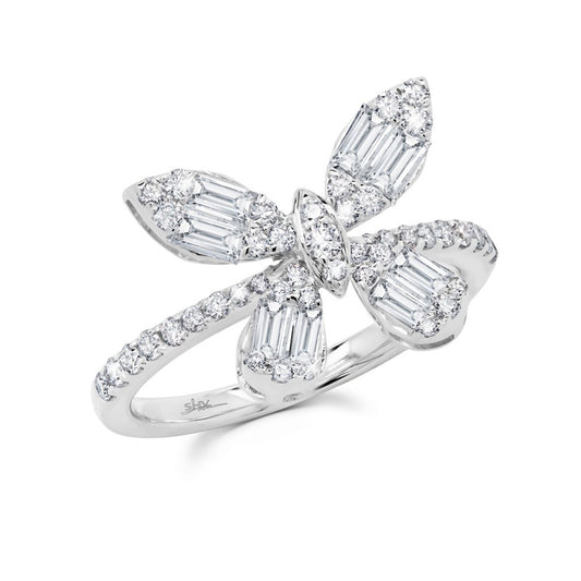 Shy Creation Diamond Butterfly Ring