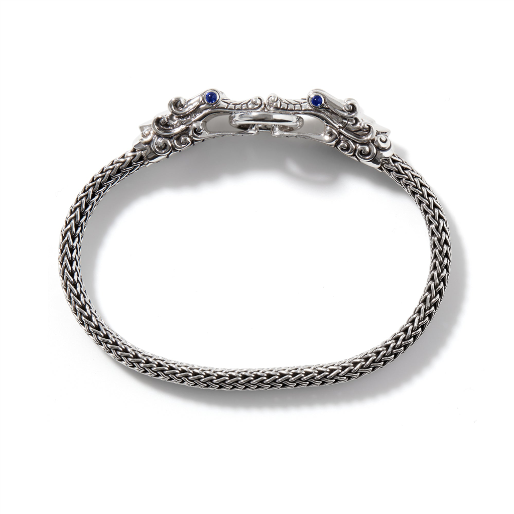 John Hardy Naga Bracelet with Black Sapphire and Spinel