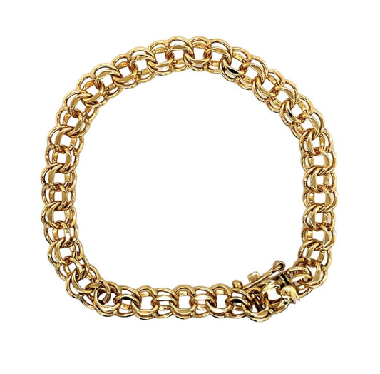 Estate 14K Yellow Gold Charm Bracelet