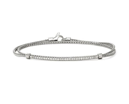 John Hardy Essentials Diamond Pave Wrap Bracelet