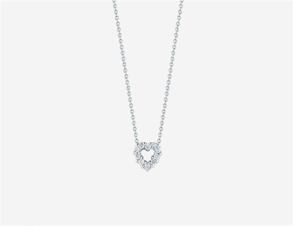 Roberto Coin Tiny Treasures Reversible Diamond & Ruby Heart Necklace