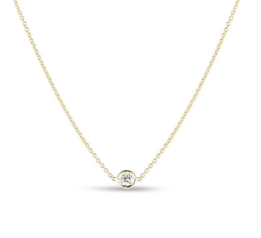 Roberto Coin 18K Diamonds By The Inch Single Station Necklace