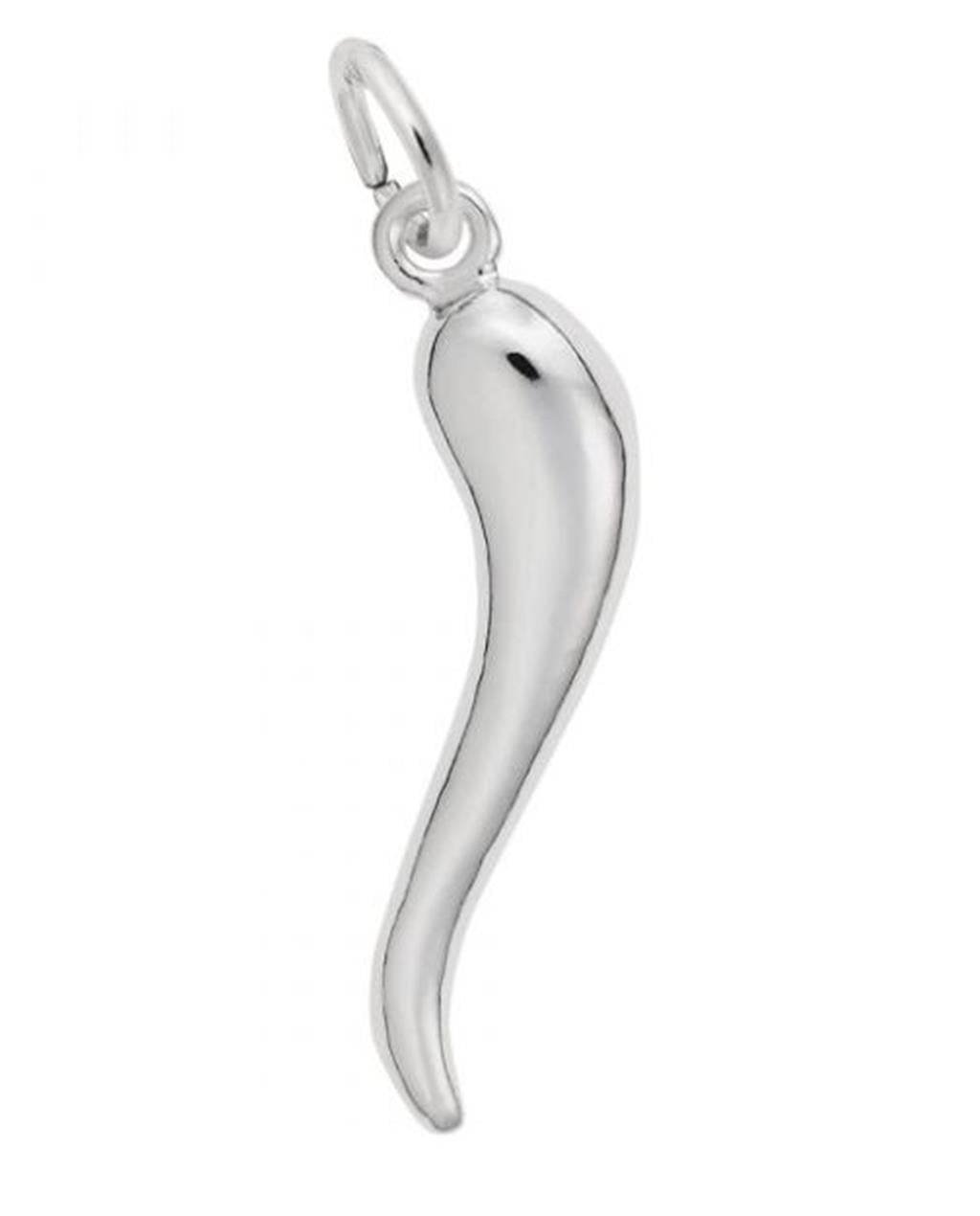 Rolland's Designs Sterling Silver Italian Horn Pendant