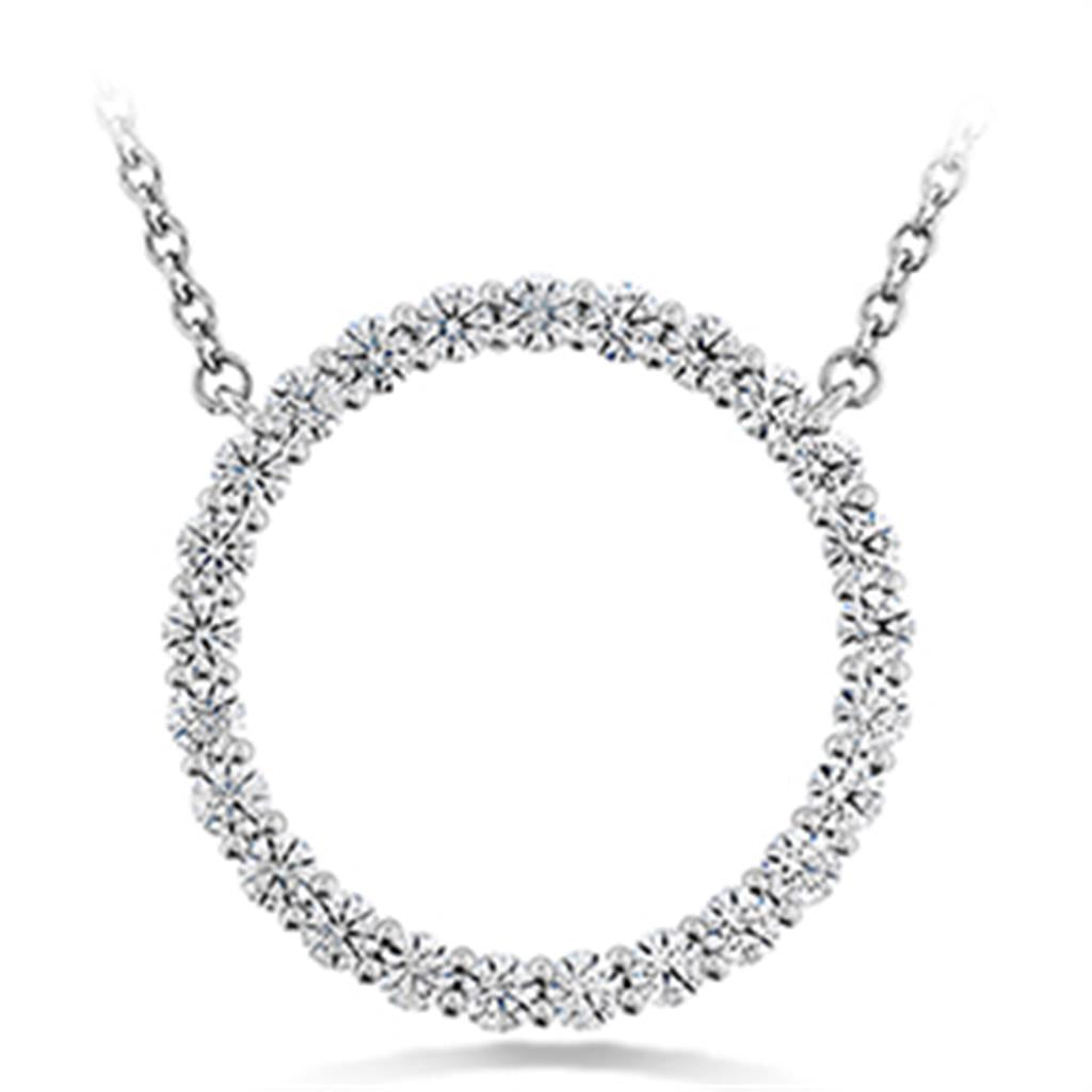 Hearts On Fire Diamond Signature Circle Pendant- Large