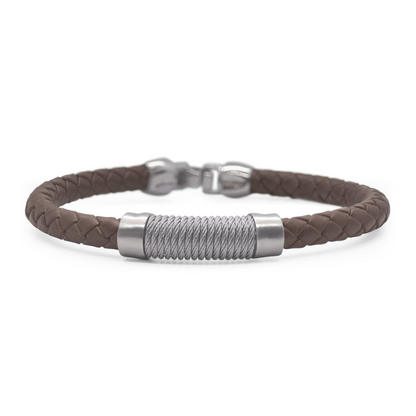Alor Leather & Twisted Cable Bracelet