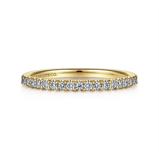 Gabriel Montreal Yellow Gold Diamond Band