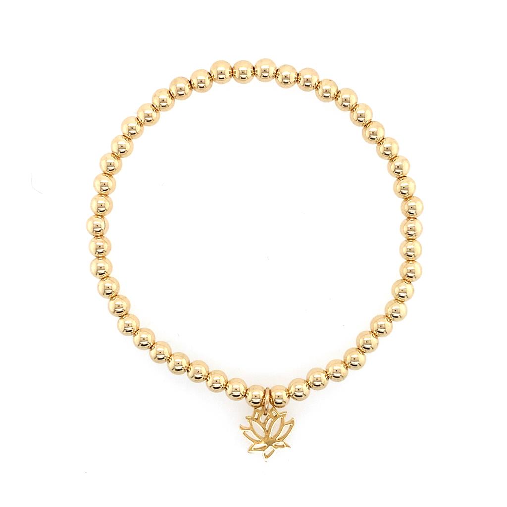 Dee Berkley Gold Beaded Bracelet