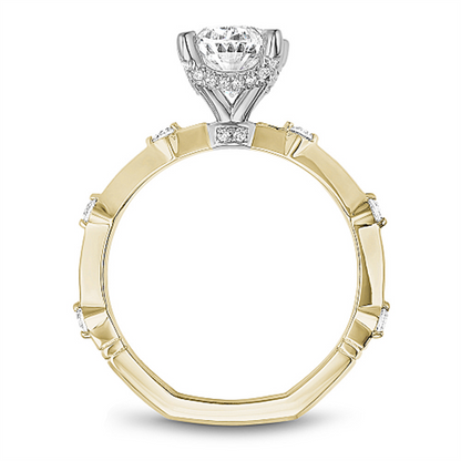 Noam Carver Atelier 14K Yellow Gold Hidden Halo Engagement Ring