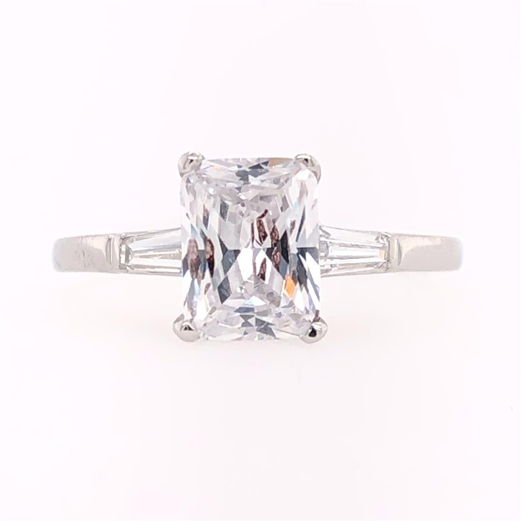 Estate Platinum Diamond Setting