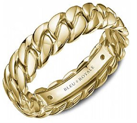 14K Gold Interweaving Wedding Band