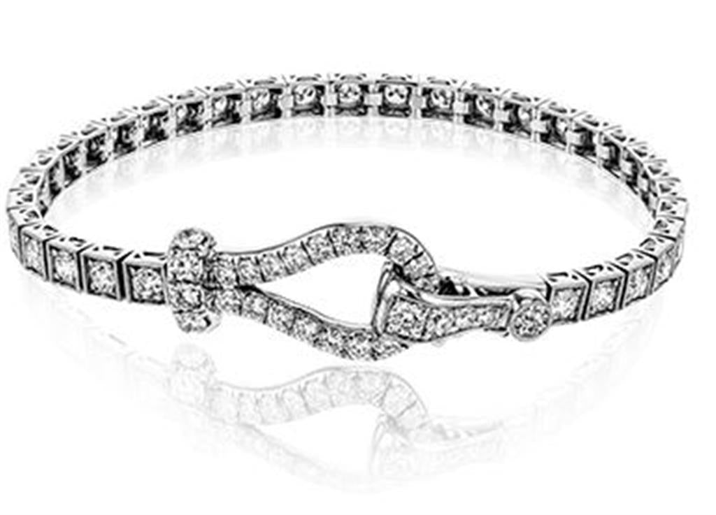 Simon G. Diamond Buckle Bracelet -2.00ct