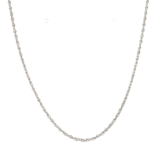 Estate 14K White Gold Chain