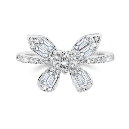 Shy Creation Diamond Butterfly Ring