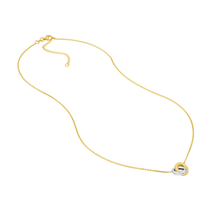 Rolland's Designs 14K Gold Double Circle Necklace