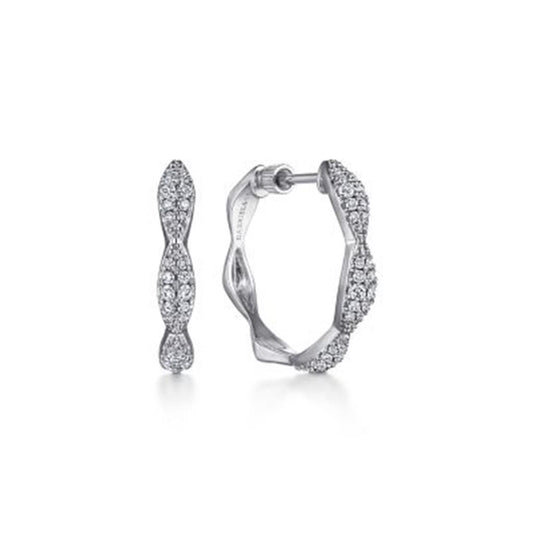 Gabriel 20mm Diamond Hoops