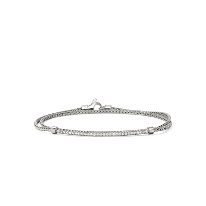 John Hardy Essentials Diamond Pave Wrap Bracelet
