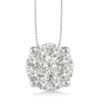 Rolland's Designs Diamond Cluster Pendant- 0.75 Cts