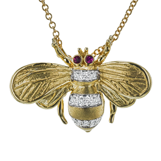 Simon G. Diamond & Ruby Bee Pendant