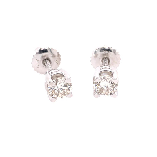 Estate 4 Prong Diamond Studs