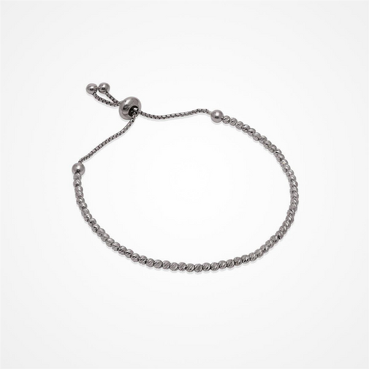 Desmos Sterling Silver Beaded Bracelet