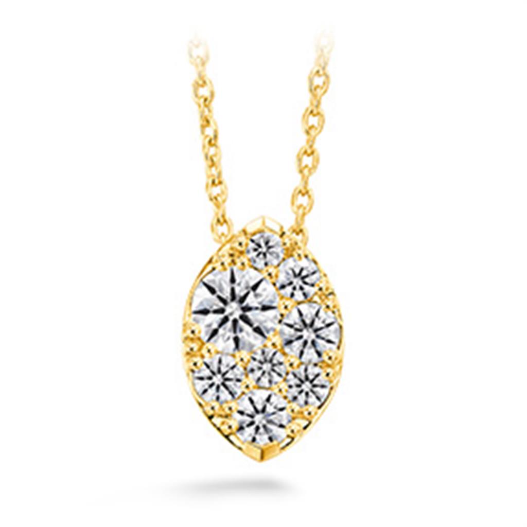 Heats On Fire Diamond Tessa Navette Pendant