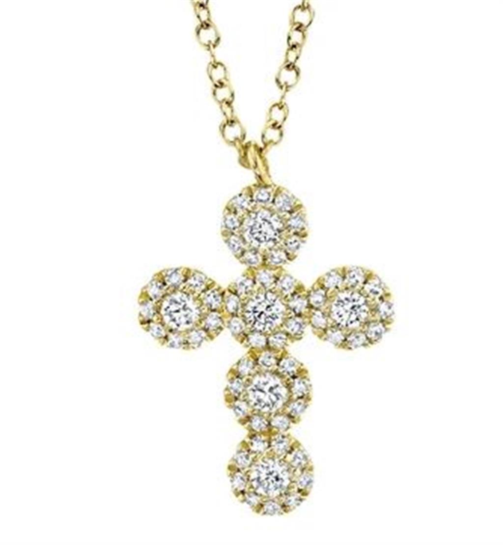 Shy Creation Diamond Cross Pendant