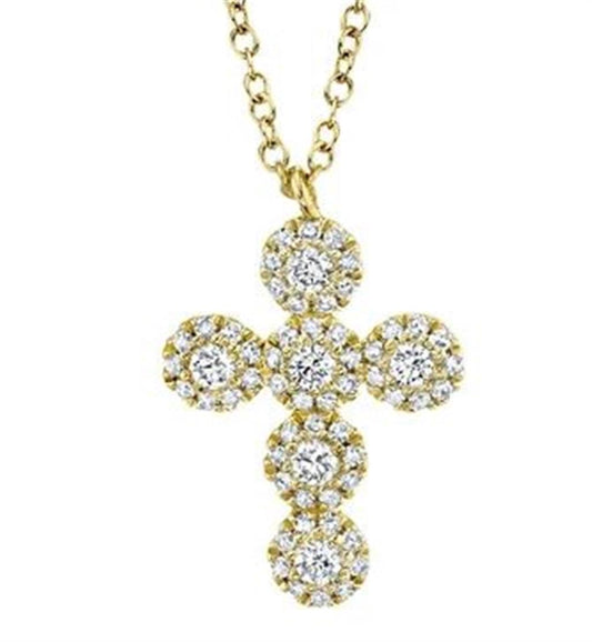 Shy Creation Diamond Cross Pendant