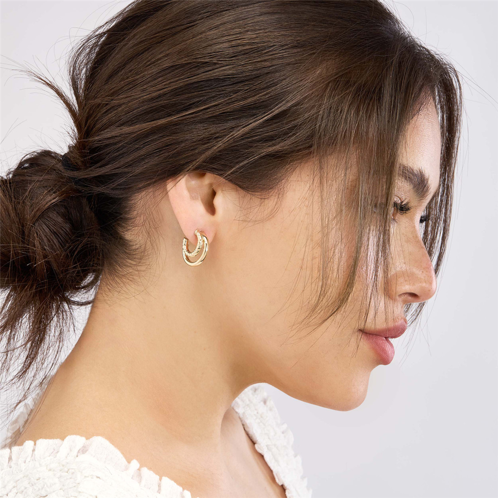 Gold Huggie Earrings