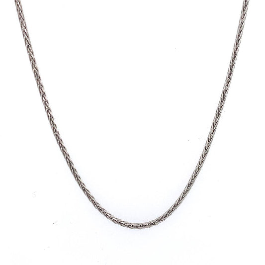 Rolland's Designs 14K White Gold Diamond Cut Chain
