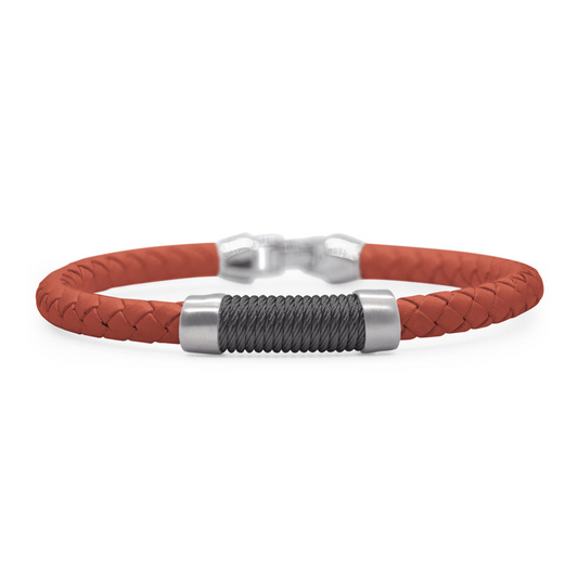 Alor Leather & Twisted Cable Bracelet