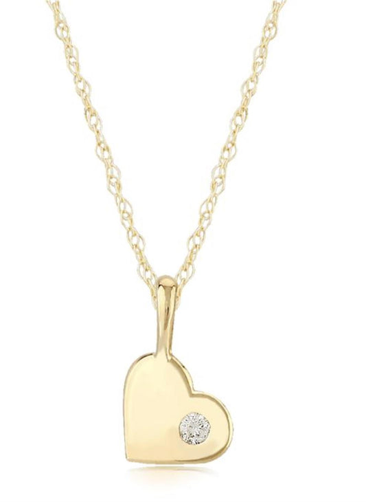 Carla Diamond Heart Necklace