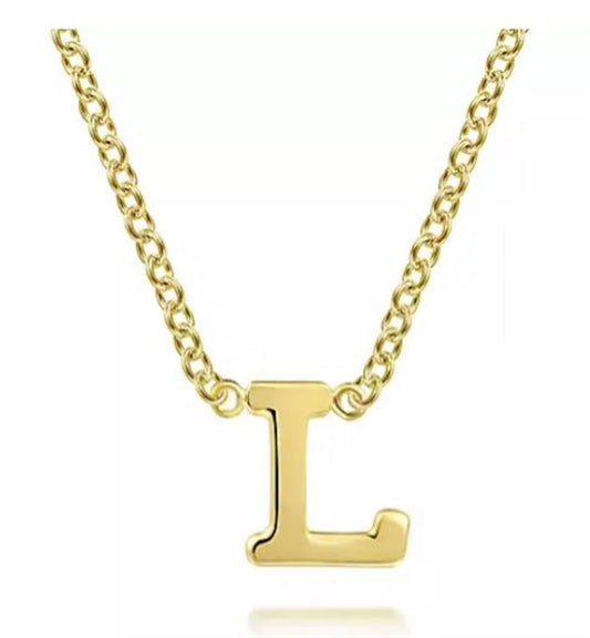 Gabriel14Ky L Initial Pendant Necklace