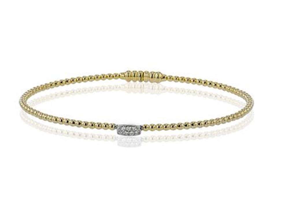 Simon G. 18Kyw Diamond Bangle Bracelet with Magnetic Clasp