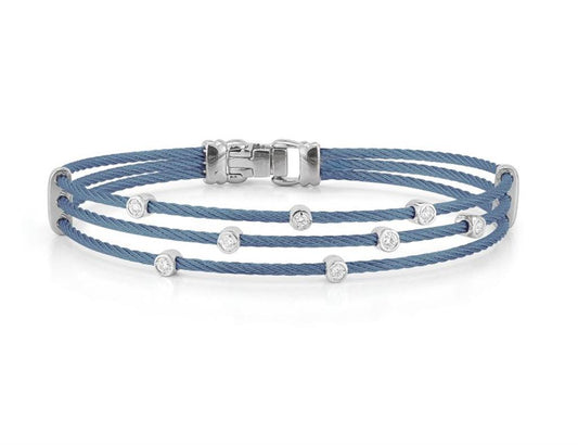 Alor 18K White Gold & Stainless Steel Diamond Bracelet