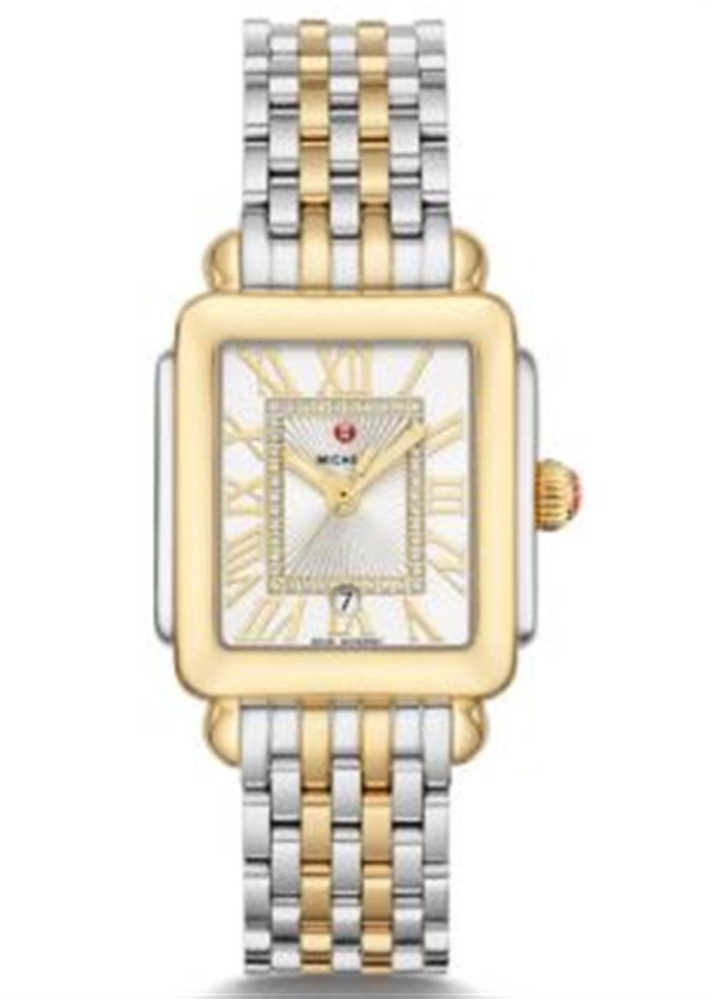 Michele Deco Madison 31mm Mid Two Tone Diamond Watch